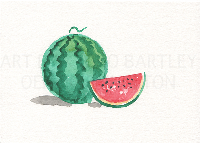 Watermelon Watercolor Painting