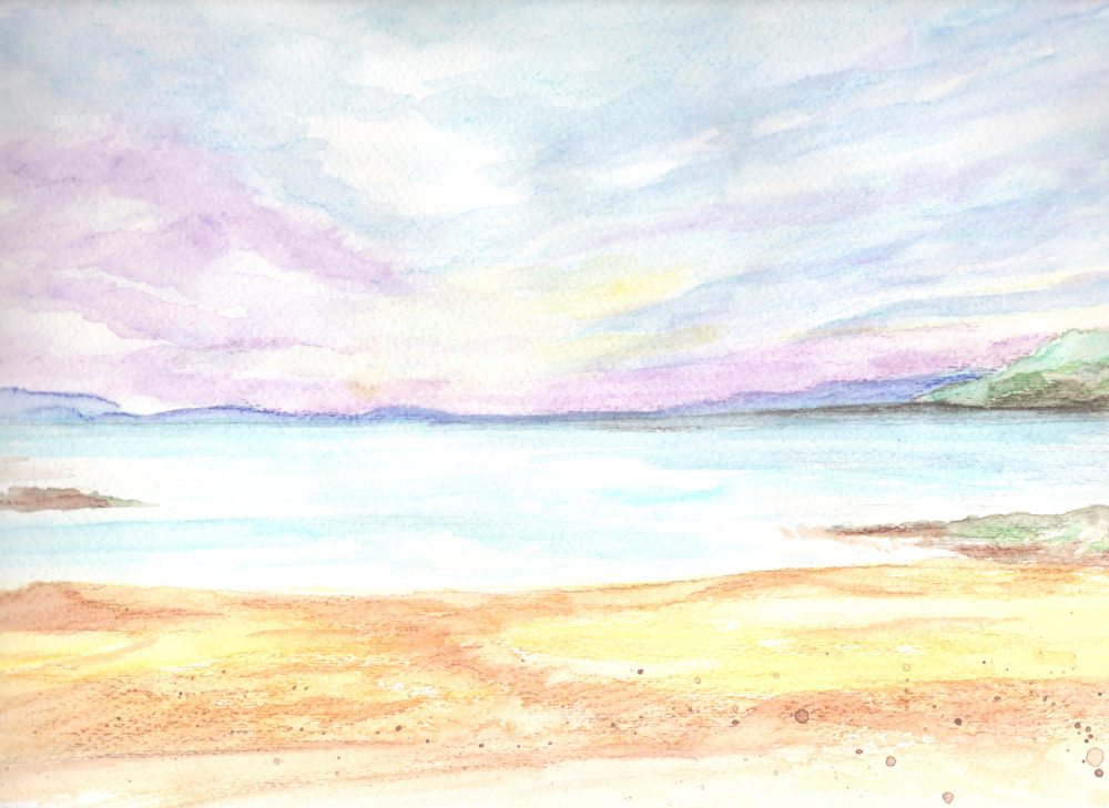 2019 Watercolor Sea Scape Series 004