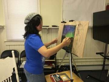 Live Painting Demonstration By Kyoko Bartley