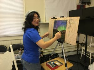 Live Painting Demonstration By Kyoko Bartley