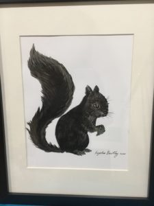 Black Squirrel Wildlife Art Series By Kyoko Bartley New Jersey Award-Winning Animal Welfare/Pet Portraits Artist