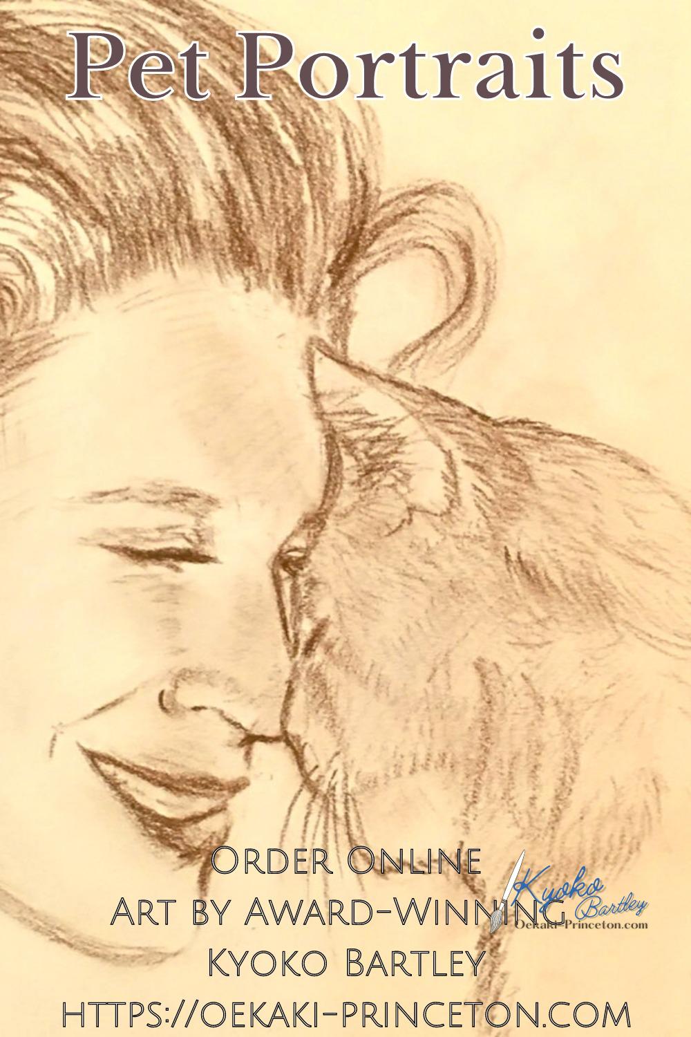 Animal and Pet Portrait Art Commissions open! Award-Winning Artist Kyoko Bartley