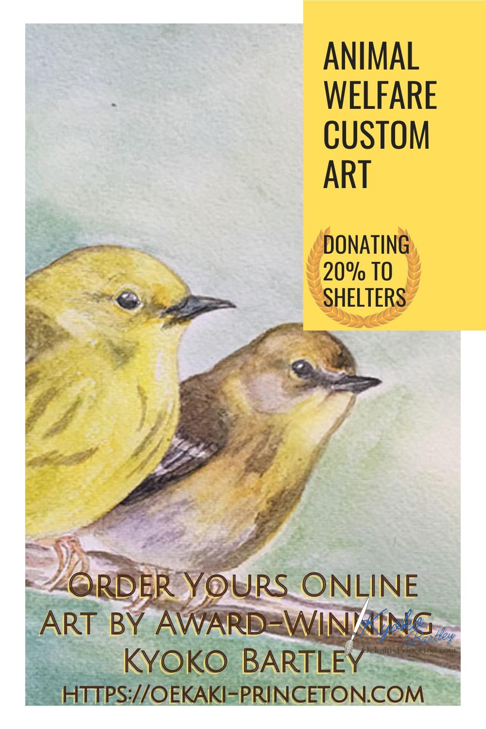 Animal and Pet Custom Art Commissions open! Award-Winning Artist Kyoko Bartley