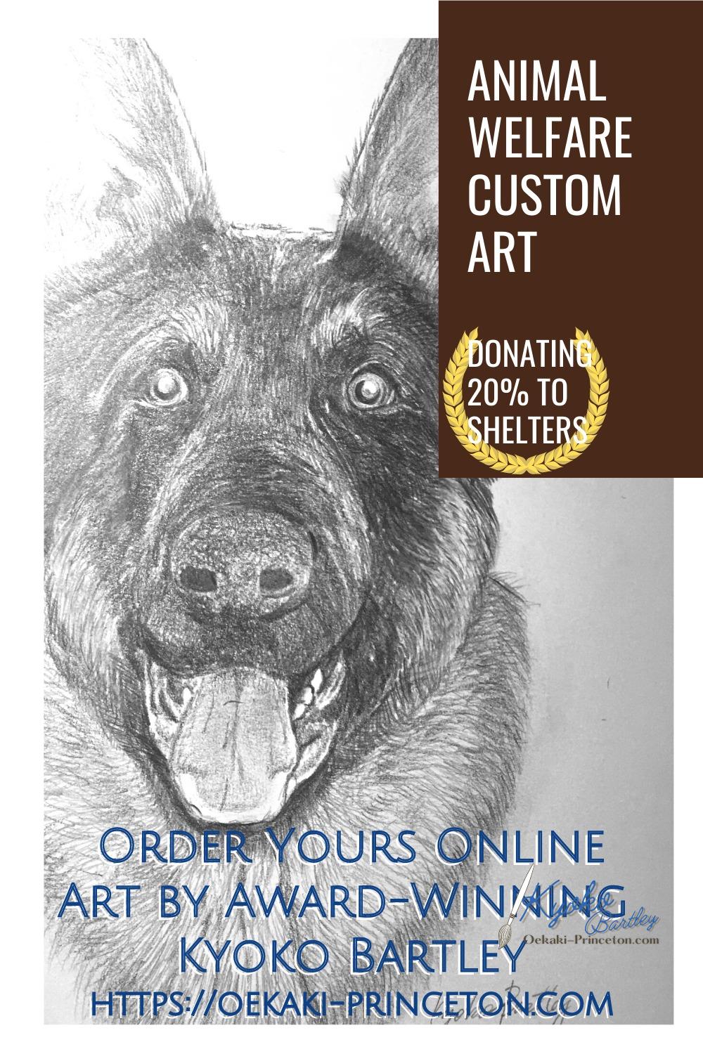 Animal and Pet Portrait Art Commissions open! Award-Winning Artist Kyoko Bartley