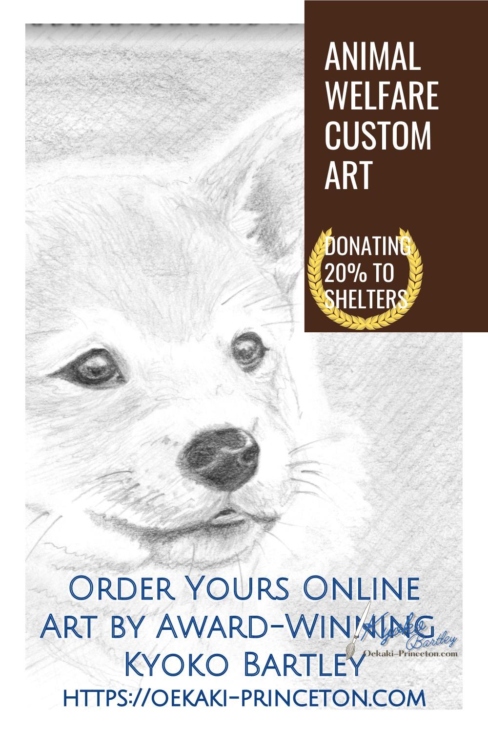 Animal and Pet Portrait Art Commissions open! Award-Winning Artist Kyoko Bartley