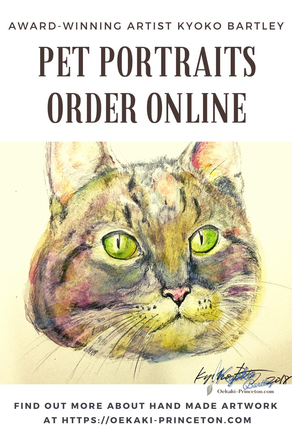 Animal and Pet Portrait Art Commissions open! Award-Winning Artist Kyoko Bartley