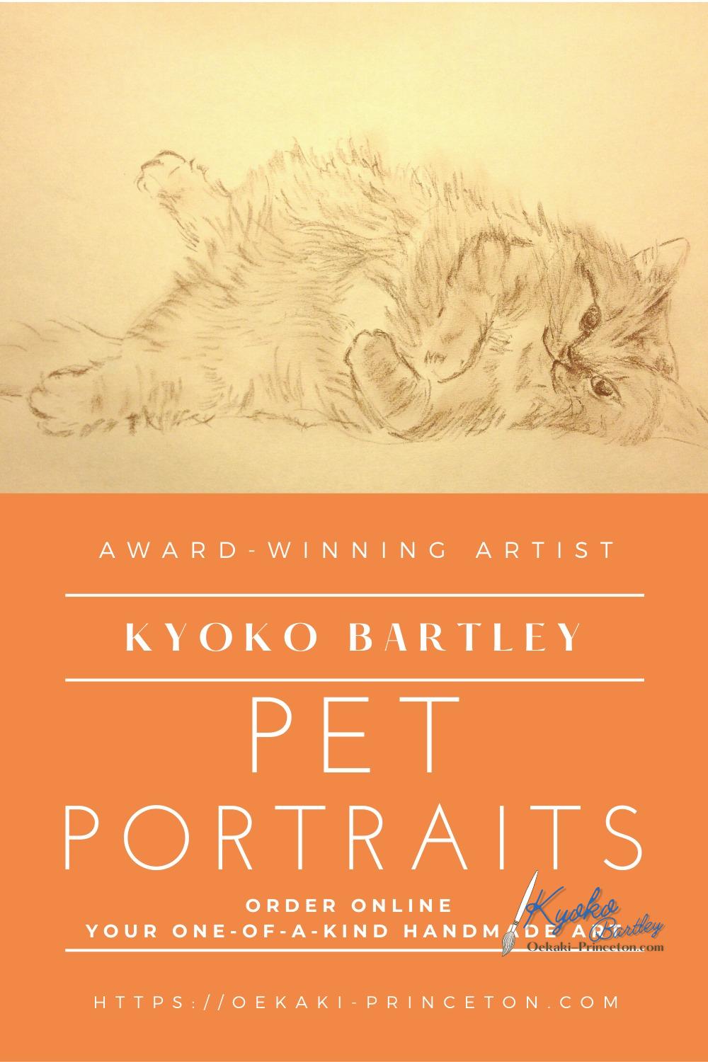 Animal and Pet Portrait Art Commissions open! Award-Winning Artist Kyoko Bartley