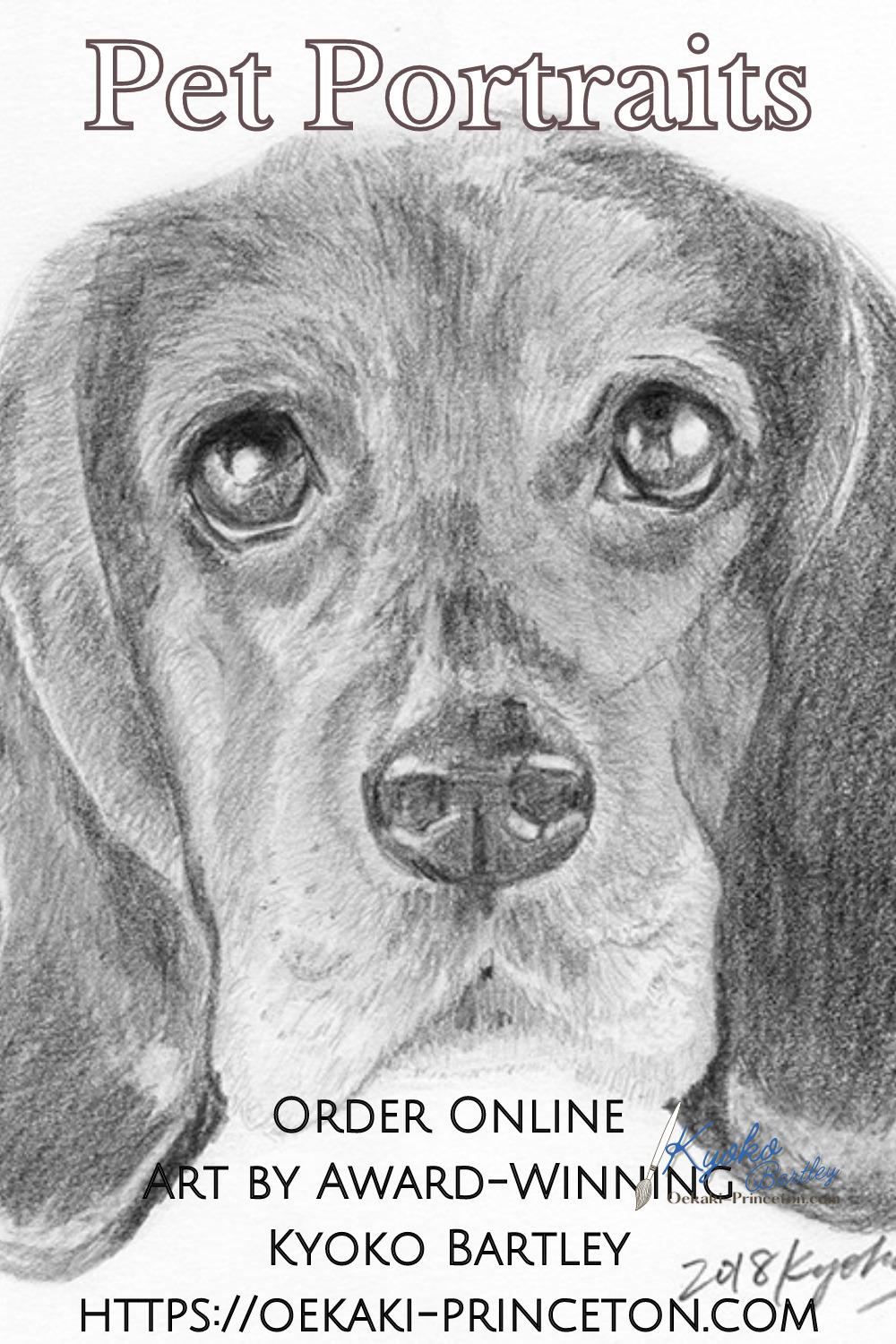 Animal and Pet Portrait Art Commissions open! Award-Winning Artist Kyoko Bartley