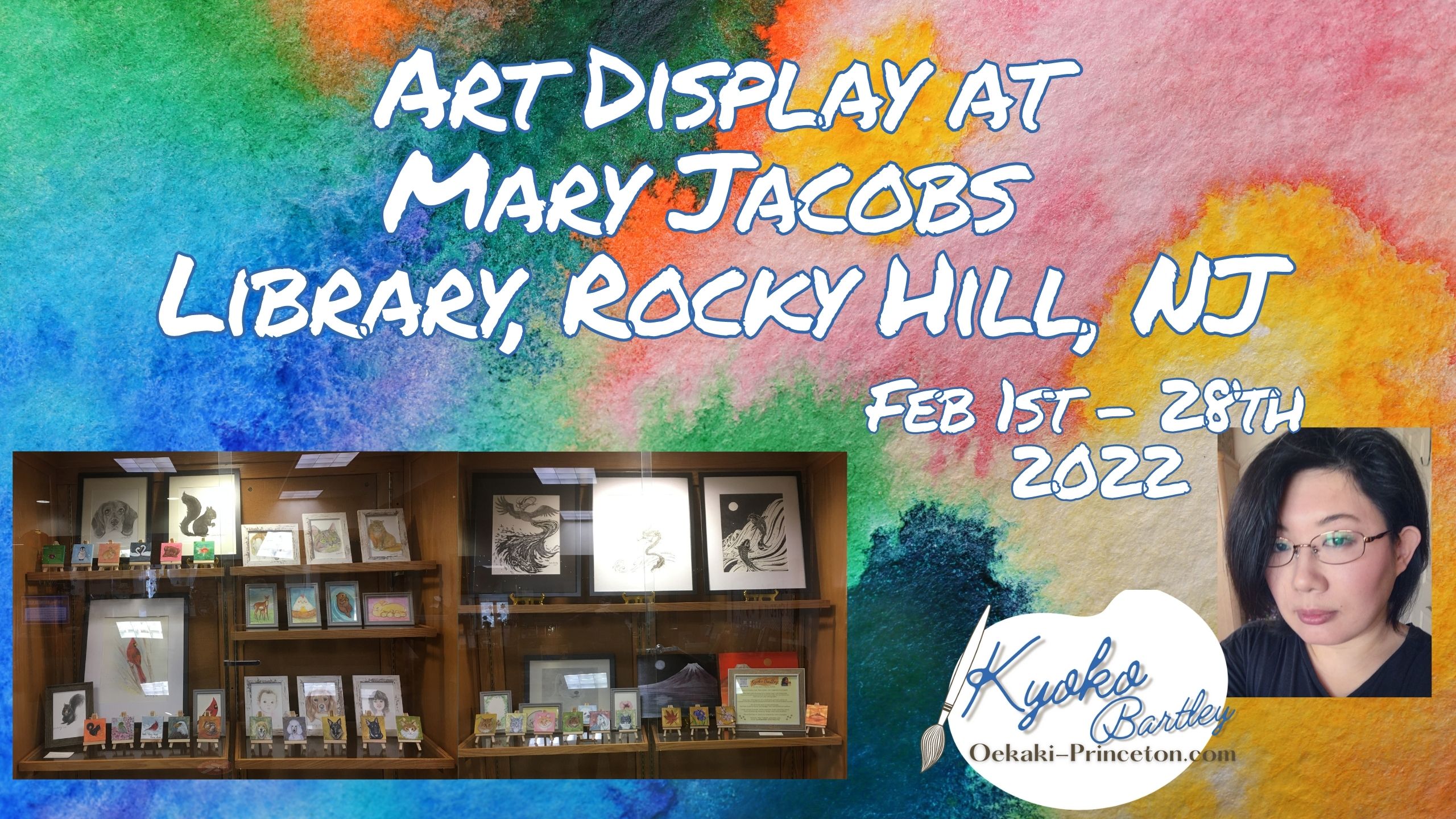 Display at Mary Jacobs Library Feb 2022